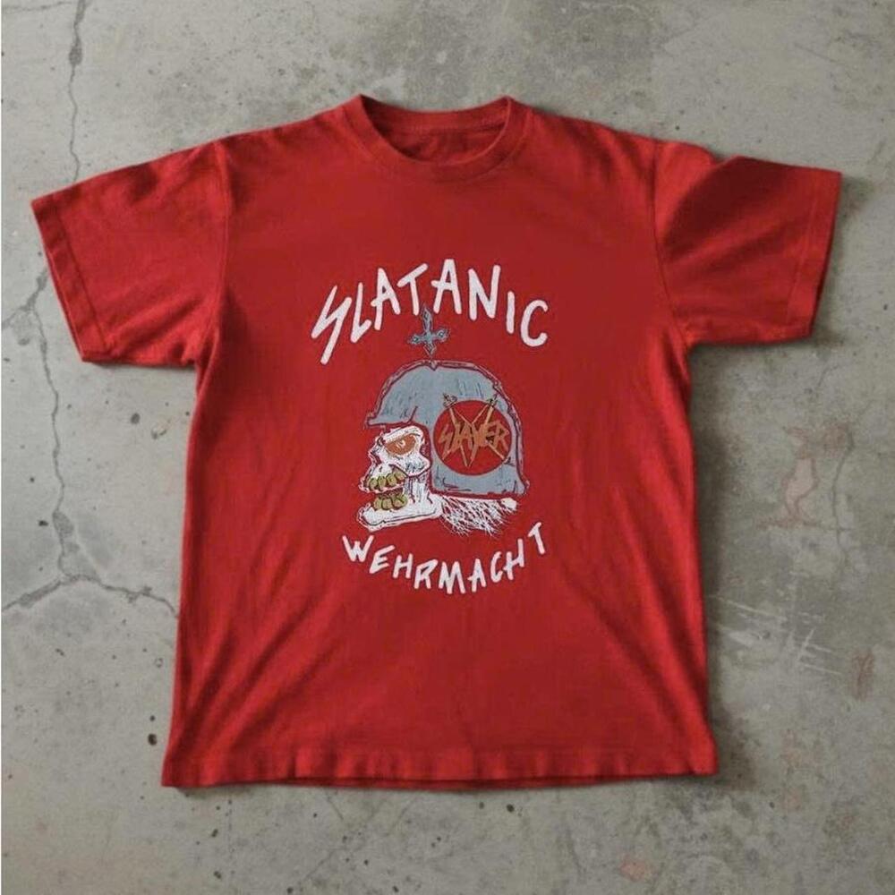 Red Slatanic Wehrmacht Band Tee